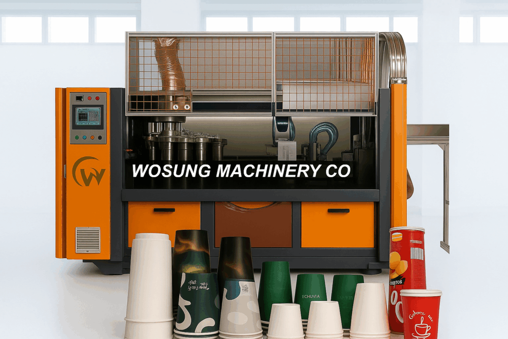 High speed paper cup machine