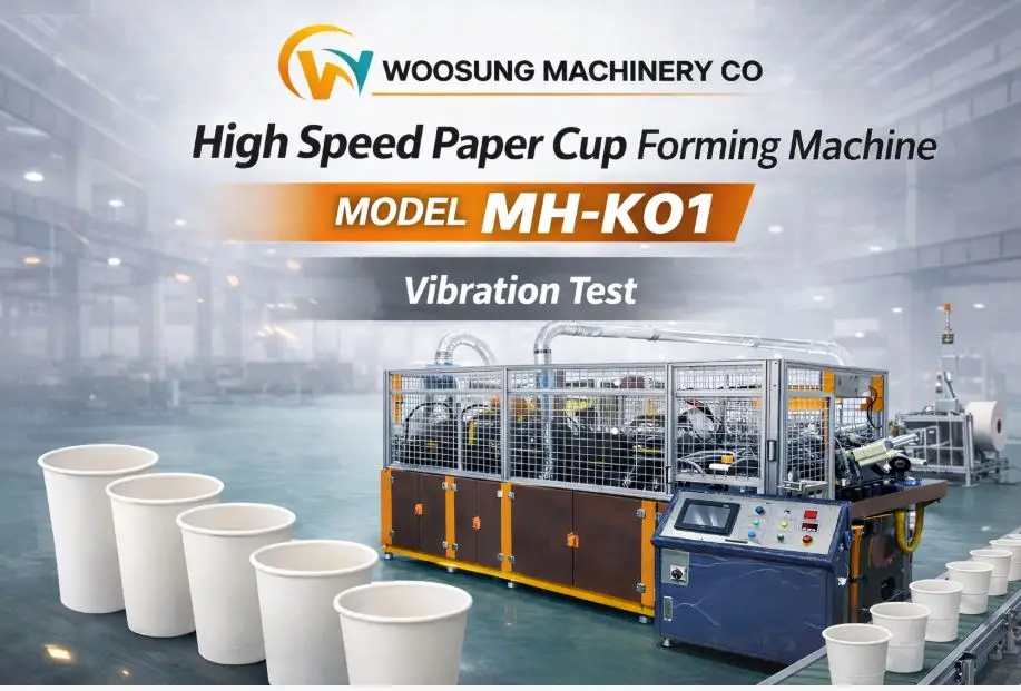 MH-K01 high speed paper cup forming machine mechanical cam driven system