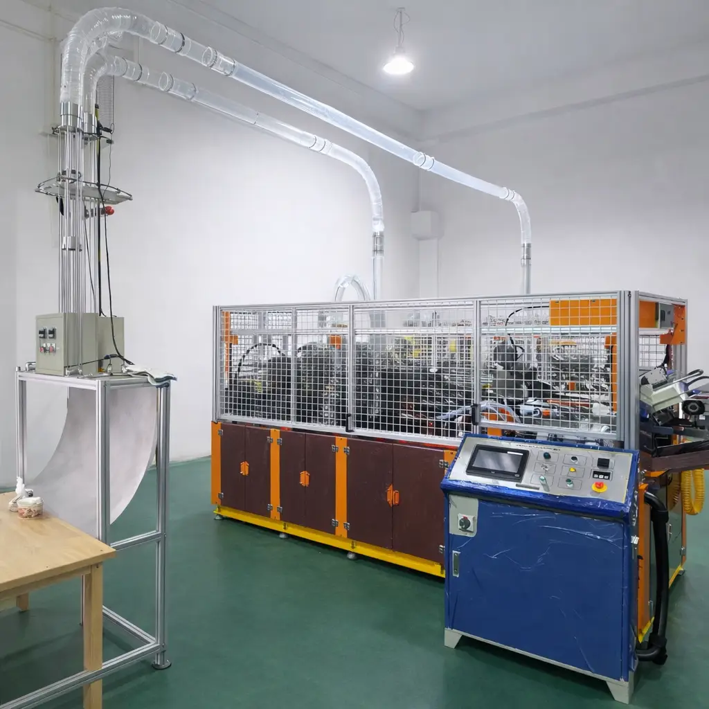 MH-K01 high speed paper cup machine installed in factory -Woosung Machinery Co Korea