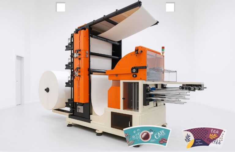 SH-K100 paper cup blank punching machine for paper cup production equipment by Woosung Machinery Korea